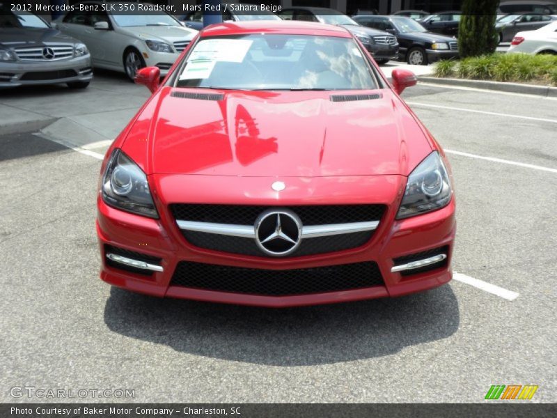 Mars Red / Sahara Beige 2012 Mercedes-Benz SLK 350 Roadster
