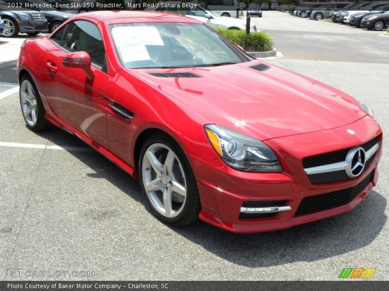 Mars Red / Sahara Beige 2012 Mercedes-Benz SLK 350 Roadster