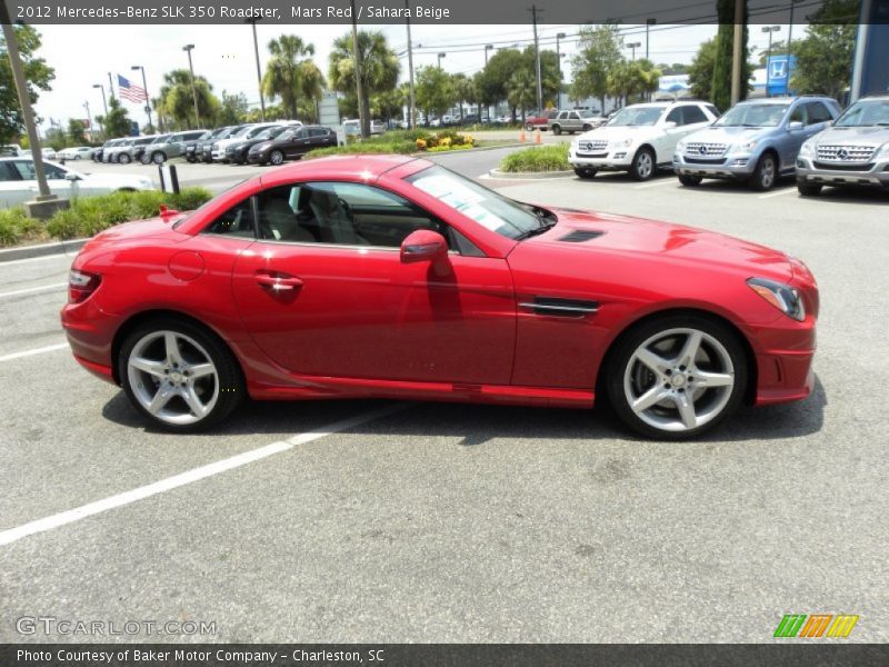 Mars Red / Sahara Beige 2012 Mercedes-Benz SLK 350 Roadster