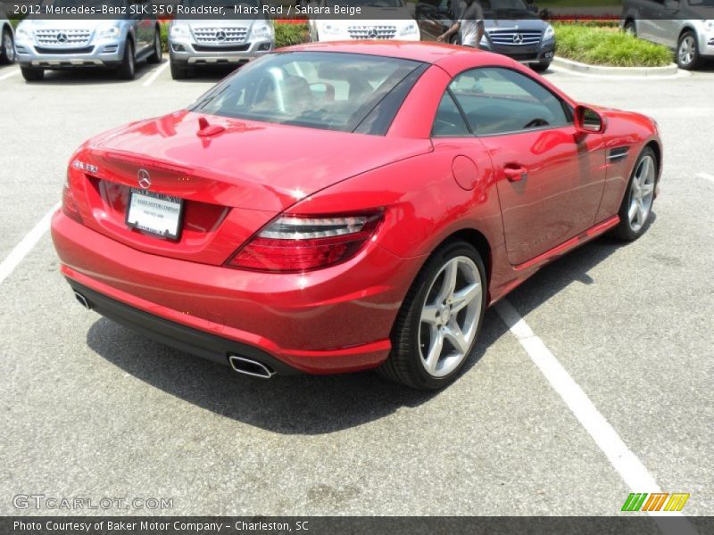 Mars Red / Sahara Beige 2012 Mercedes-Benz SLK 350 Roadster