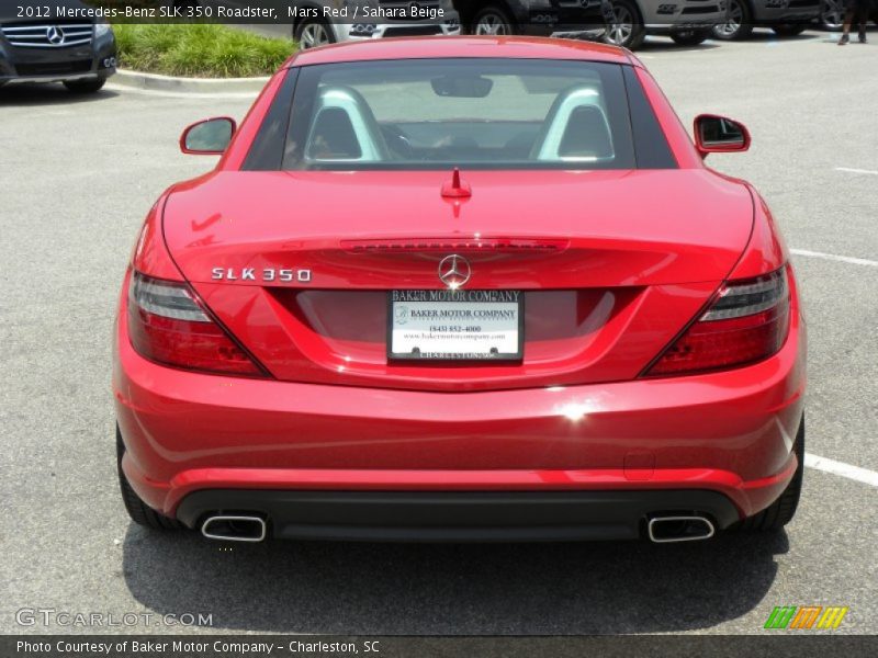 Mars Red / Sahara Beige 2012 Mercedes-Benz SLK 350 Roadster