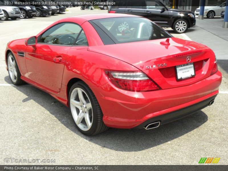 Mars Red / Sahara Beige 2012 Mercedes-Benz SLK 350 Roadster