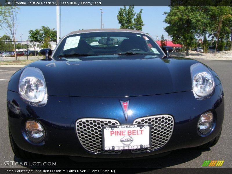 Deep Blue / Ebony/Sand 2008 Pontiac Solstice Roadster