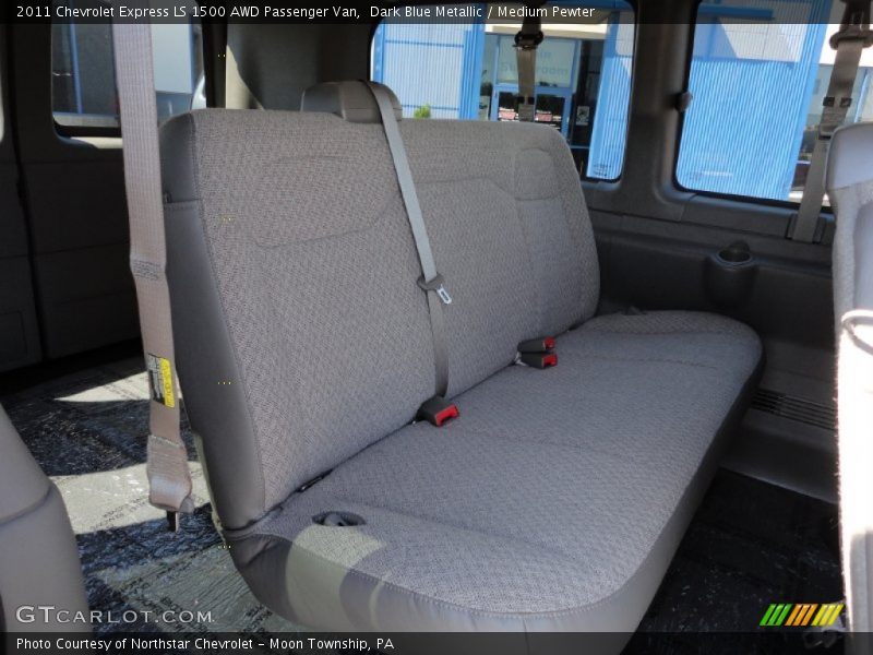 Dark Blue Metallic / Medium Pewter 2011 Chevrolet Express LS 1500 AWD Passenger Van