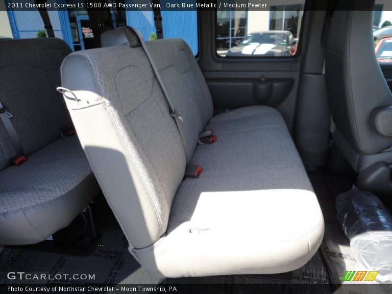 Dark Blue Metallic / Medium Pewter 2011 Chevrolet Express LS 1500 AWD Passenger Van