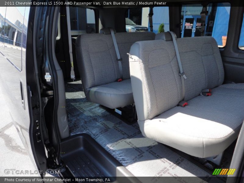 Dark Blue Metallic / Medium Pewter 2011 Chevrolet Express LS 1500 AWD Passenger Van