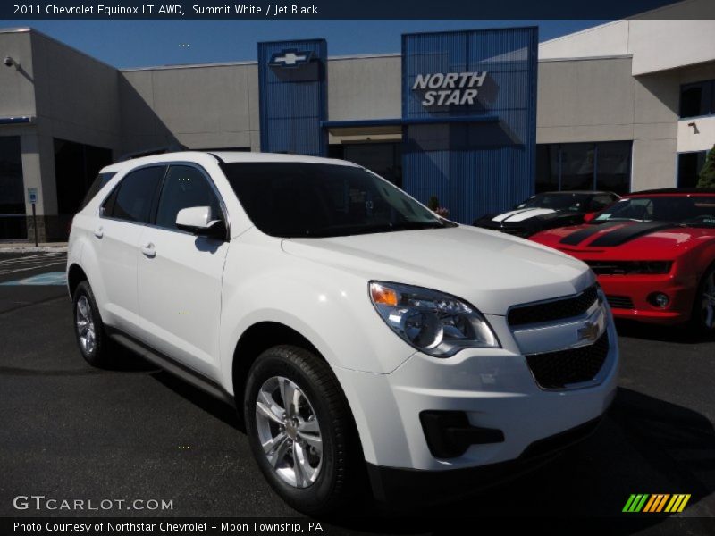 Summit White / Jet Black 2011 Chevrolet Equinox LT AWD