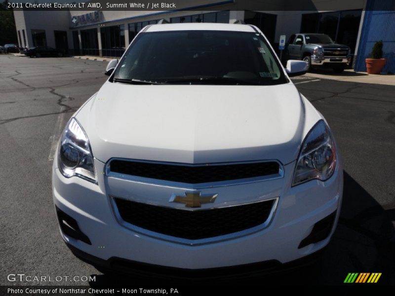 Summit White / Jet Black 2011 Chevrolet Equinox LT AWD