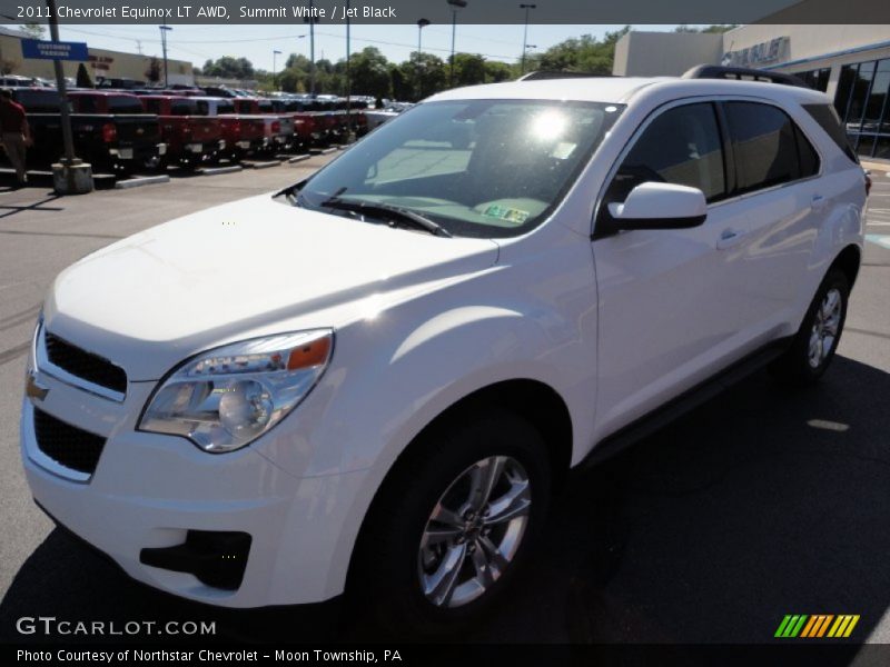 Summit White / Jet Black 2011 Chevrolet Equinox LT AWD