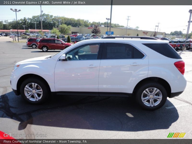 Summit White / Jet Black 2011 Chevrolet Equinox LT AWD