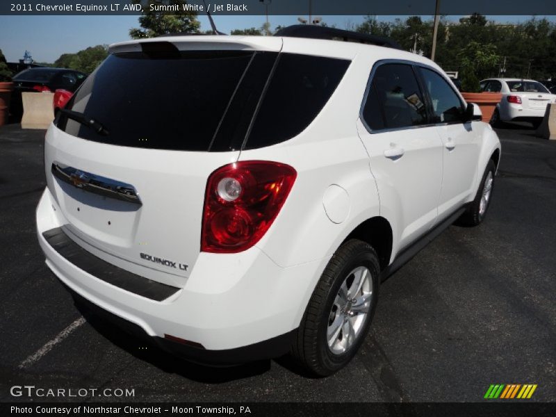 Summit White / Jet Black 2011 Chevrolet Equinox LT AWD