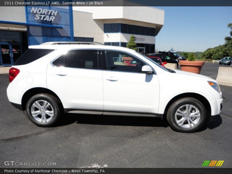 Summit White / Jet Black 2011 Chevrolet Equinox LT AWD