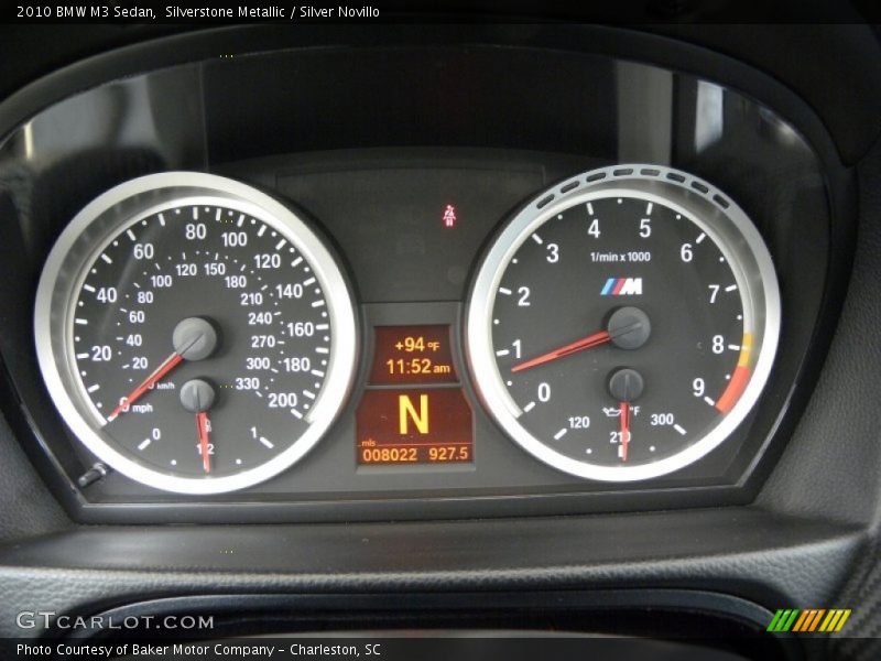  2010 M3 Sedan Sedan Gauges