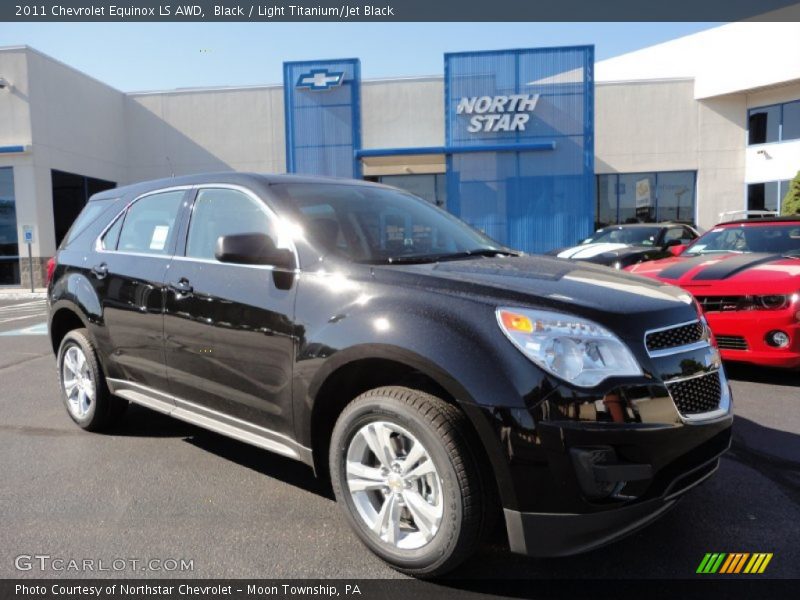 Black / Light Titanium/Jet Black 2011 Chevrolet Equinox LS AWD