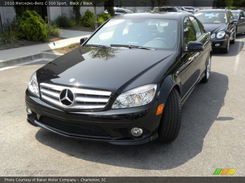 Black / Black 2010 Mercedes-Benz C 300 Sport