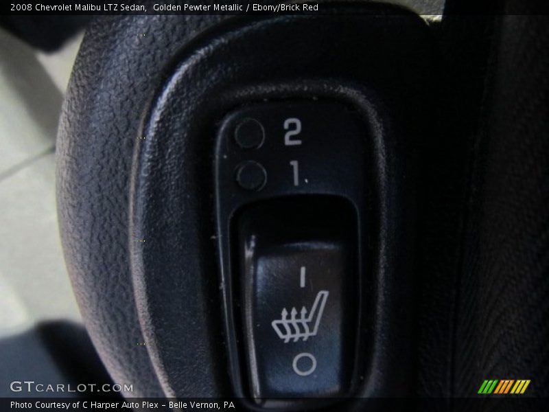 Golden Pewter Metallic / Ebony/Brick Red 2008 Chevrolet Malibu LTZ Sedan