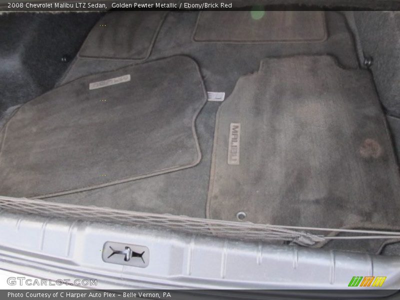 Golden Pewter Metallic / Ebony/Brick Red 2008 Chevrolet Malibu LTZ Sedan