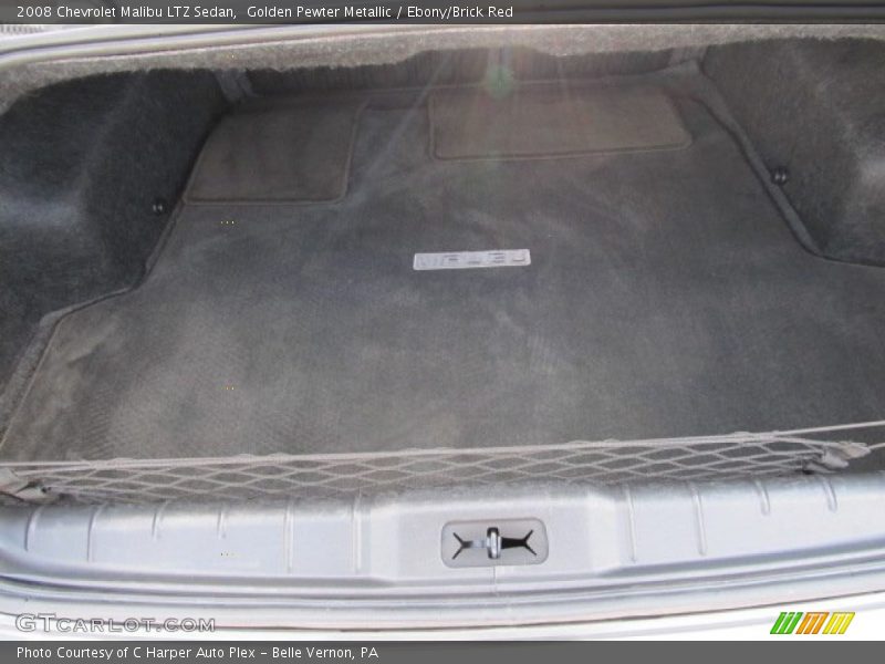 Golden Pewter Metallic / Ebony/Brick Red 2008 Chevrolet Malibu LTZ Sedan