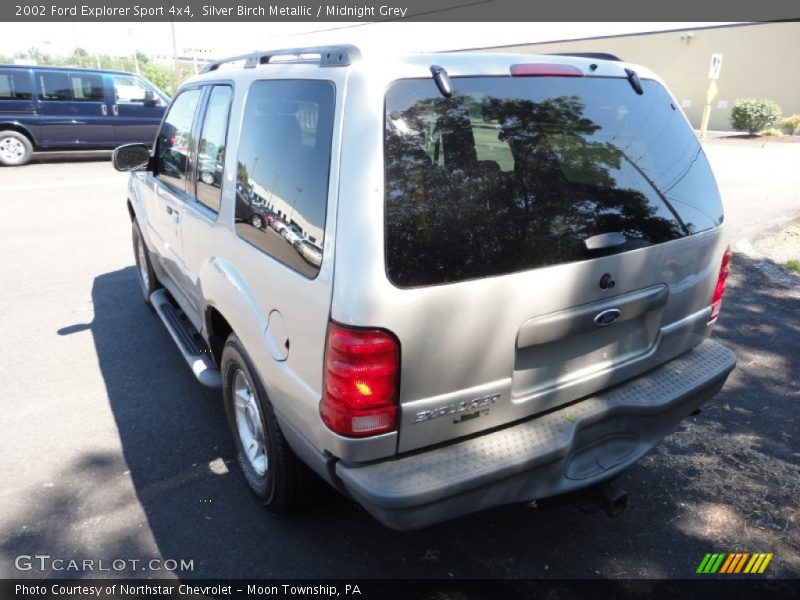 Silver Birch Metallic / Midnight Grey 2002 Ford Explorer Sport 4x4