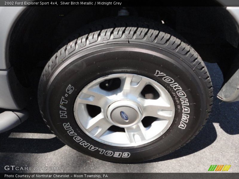 Silver Birch Metallic / Midnight Grey 2002 Ford Explorer Sport 4x4