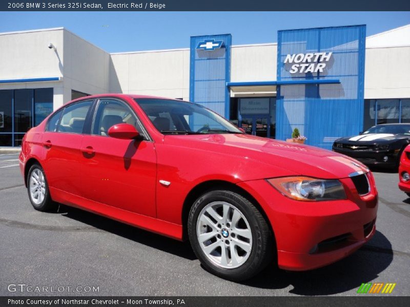 Electric Red / Beige 2006 BMW 3 Series 325i Sedan