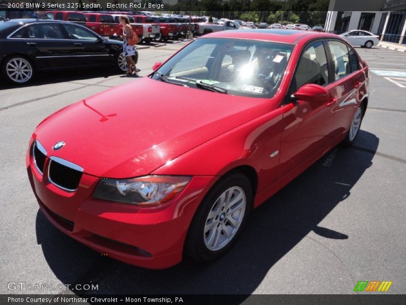 Electric Red / Beige 2006 BMW 3 Series 325i Sedan