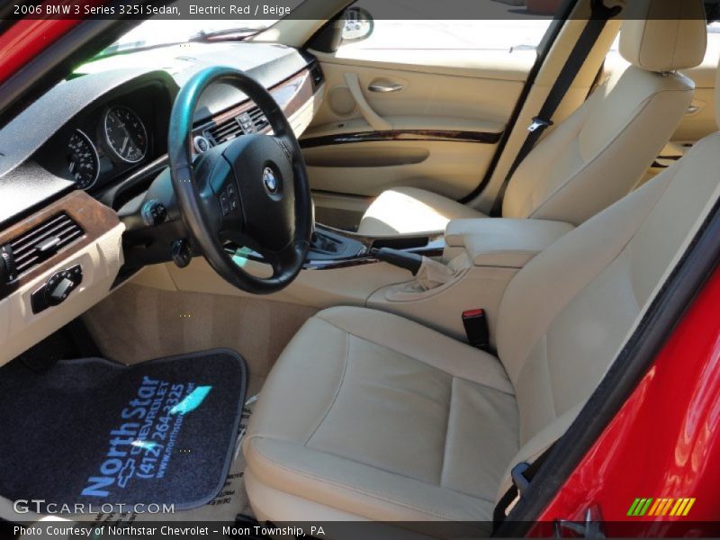 Electric Red / Beige 2006 BMW 3 Series 325i Sedan