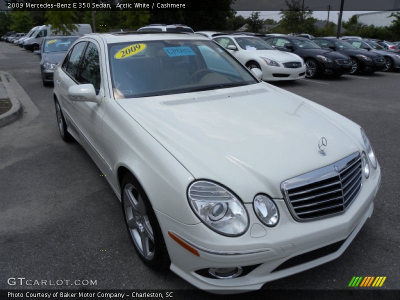 Arctic White / Cashmere 2009 Mercedes-Benz E 350 Sedan