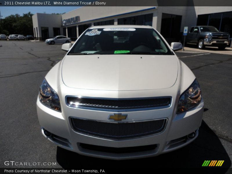 White Diamond Tricoat / Ebony 2011 Chevrolet Malibu LTZ