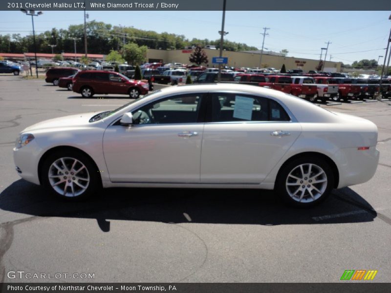 White Diamond Tricoat / Ebony 2011 Chevrolet Malibu LTZ