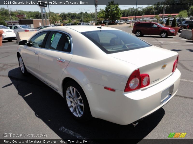 White Diamond Tricoat / Ebony 2011 Chevrolet Malibu LTZ