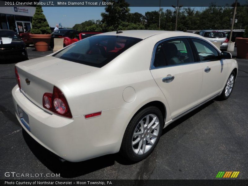 White Diamond Tricoat / Ebony 2011 Chevrolet Malibu LTZ