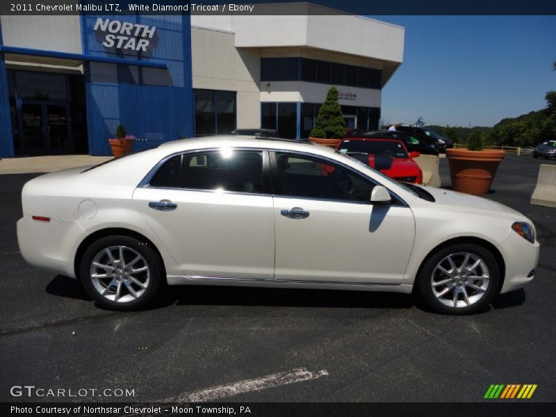 White Diamond Tricoat / Ebony 2011 Chevrolet Malibu LTZ