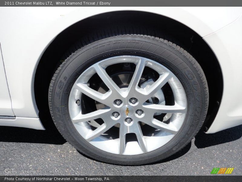 White Diamond Tricoat / Ebony 2011 Chevrolet Malibu LTZ