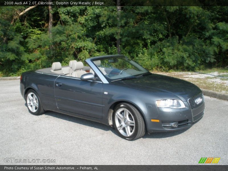 Dolphin Grey Metallic / Beige 2008 Audi A4 2.0T Cabriolet