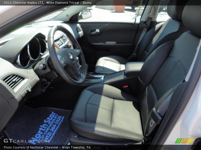 White Diamond Tricoat / Ebony 2011 Chevrolet Malibu LTZ