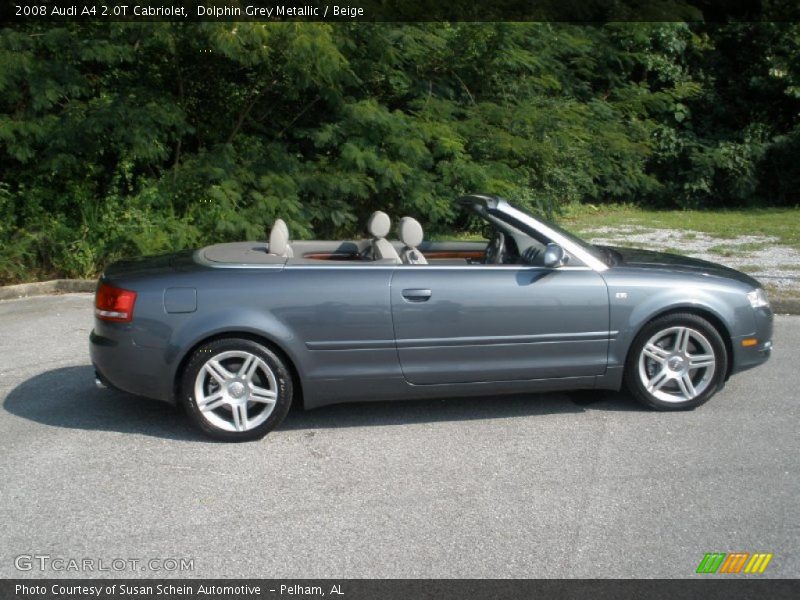 Dolphin Grey Metallic / Beige 2008 Audi A4 2.0T Cabriolet
