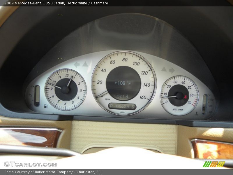 Arctic White / Cashmere 2009 Mercedes-Benz E 350 Sedan