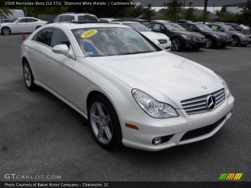 Diamond White Metallic / Cashmere Beige 2008 Mercedes-Benz CLS 550
