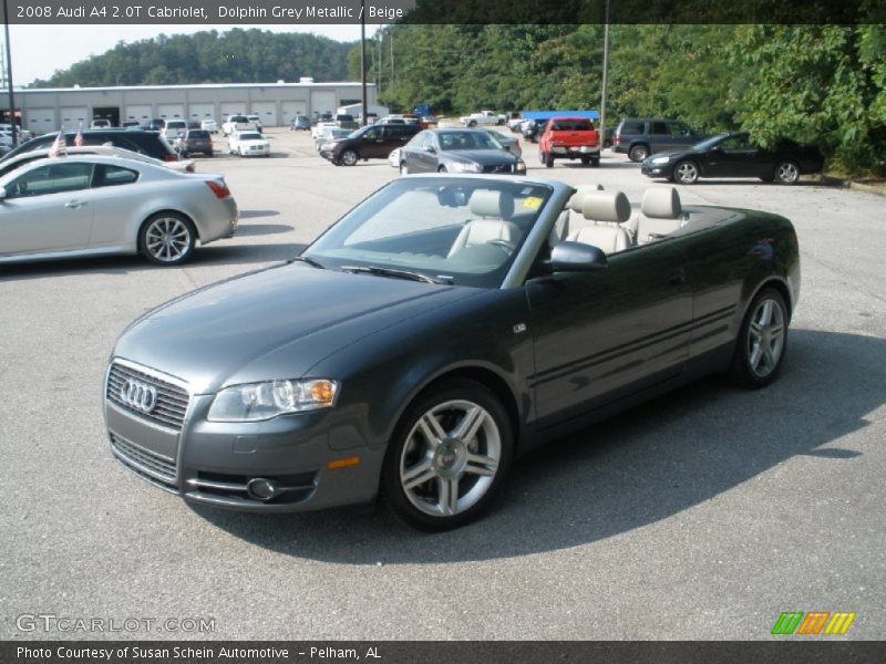 Dolphin Grey Metallic / Beige 2008 Audi A4 2.0T Cabriolet