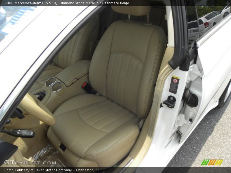 Diamond White Metallic / Cashmere Beige 2008 Mercedes-Benz CLS 550