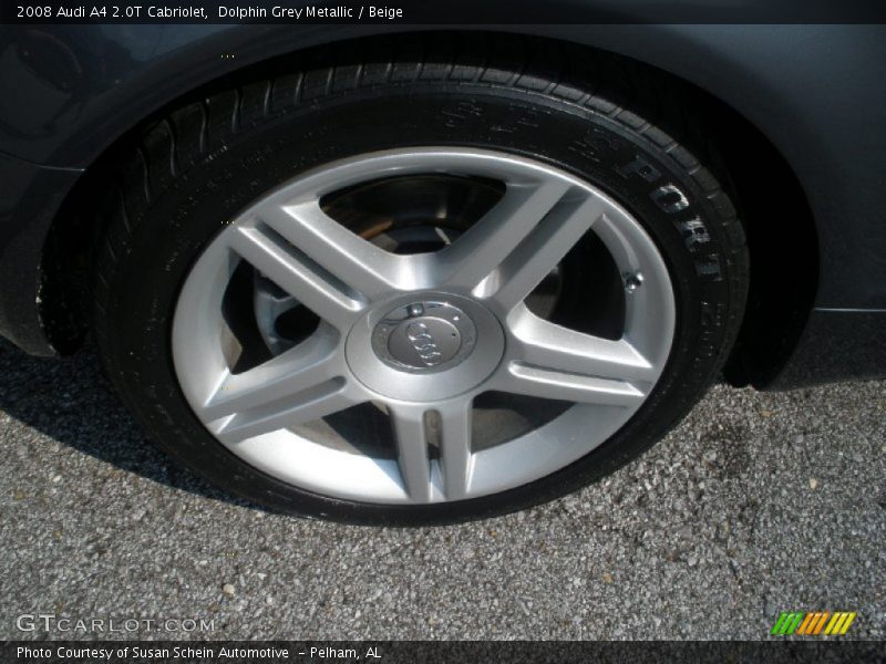 Dolphin Grey Metallic / Beige 2008 Audi A4 2.0T Cabriolet