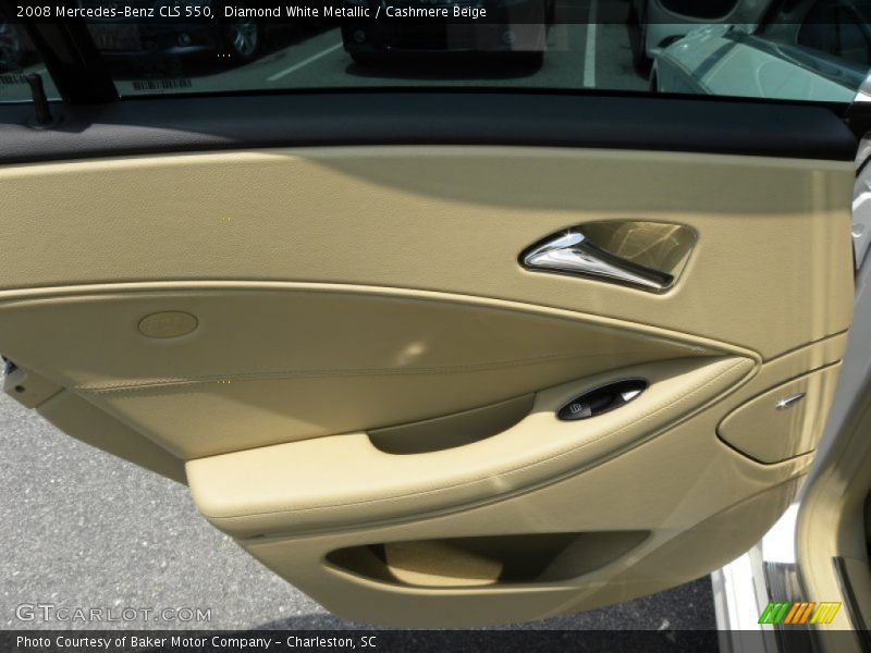 Diamond White Metallic / Cashmere Beige 2008 Mercedes-Benz CLS 550