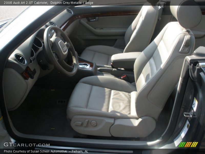 Dolphin Grey Metallic / Beige 2008 Audi A4 2.0T Cabriolet