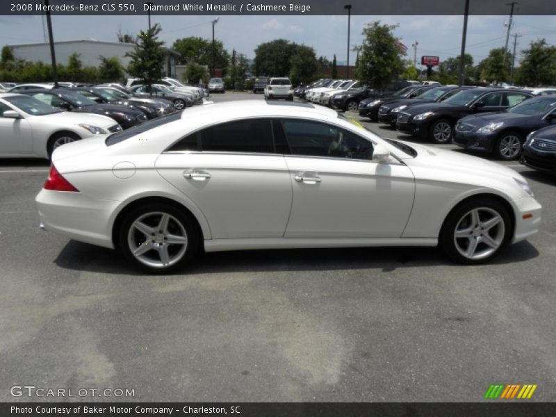 Diamond White Metallic / Cashmere Beige 2008 Mercedes-Benz CLS 550