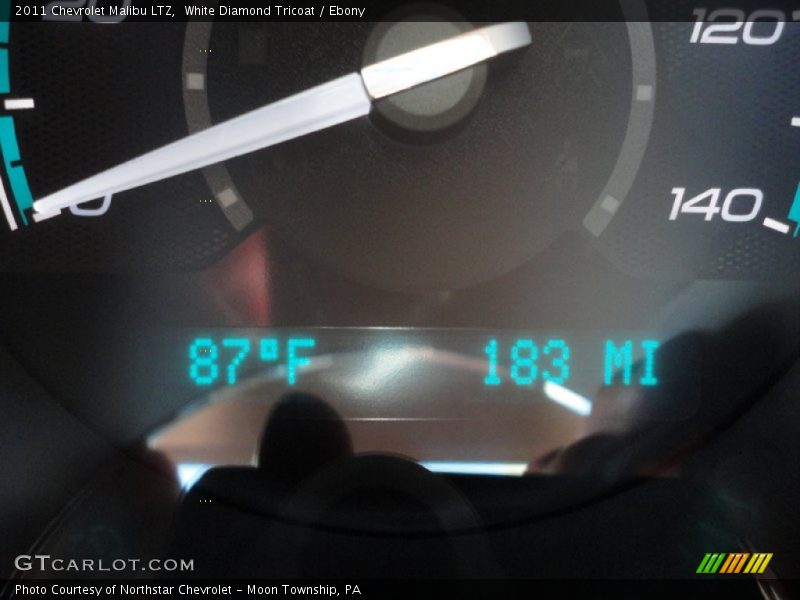 White Diamond Tricoat / Ebony 2011 Chevrolet Malibu LTZ