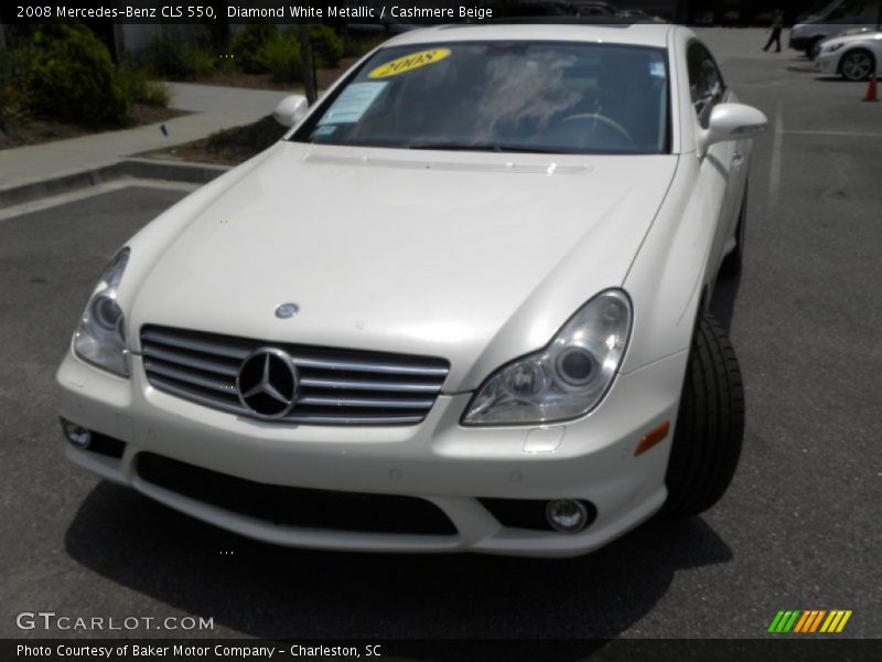 Diamond White Metallic / Cashmere Beige 2008 Mercedes-Benz CLS 550