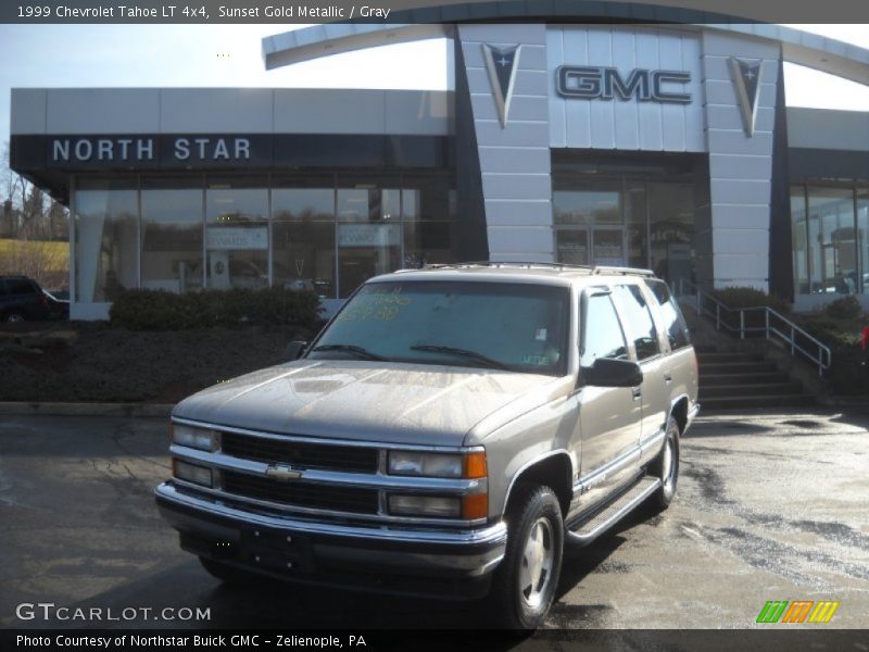 Sunset Gold Metallic / Gray 1999 Chevrolet Tahoe LT 4x4