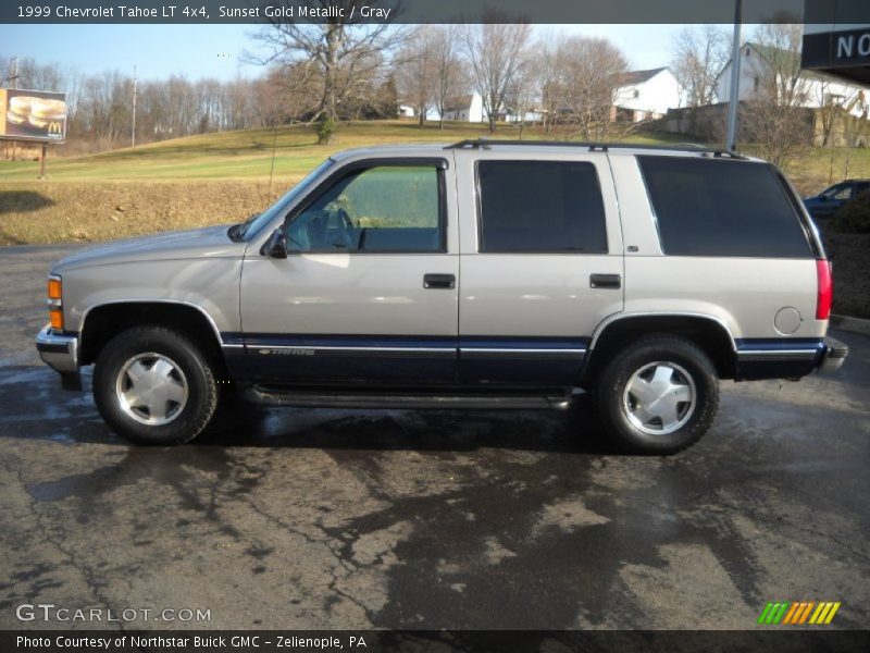 Sunset Gold Metallic / Gray 1999 Chevrolet Tahoe LT 4x4