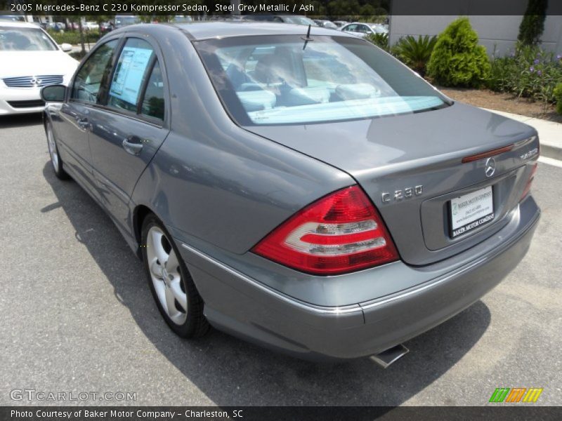 Steel Grey Metallic / Ash 2005 Mercedes-Benz C 230 Kompressor Sedan